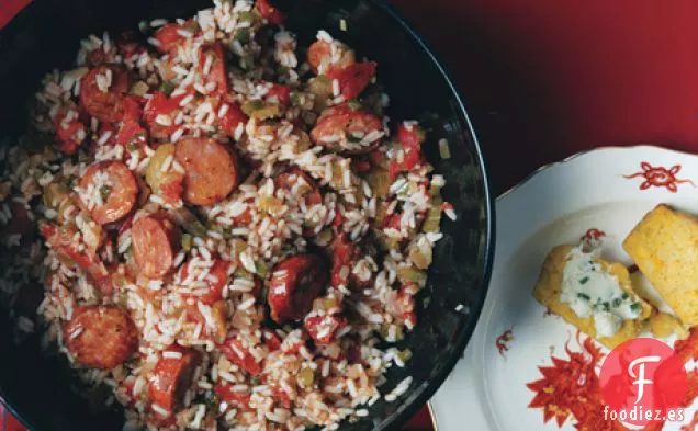 Salchicha Ahumada Jambalaya
