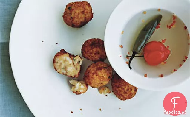 Buñuelos de Arroz Cheddar