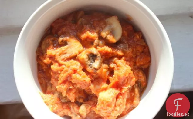 Sopa de Pan con Tomate y Champiñones para Preparar