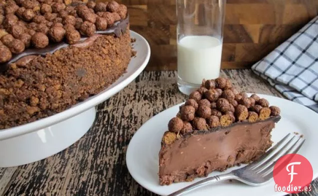 Tarta de queso Chocolatey Cocoa Puffs® sin hornear