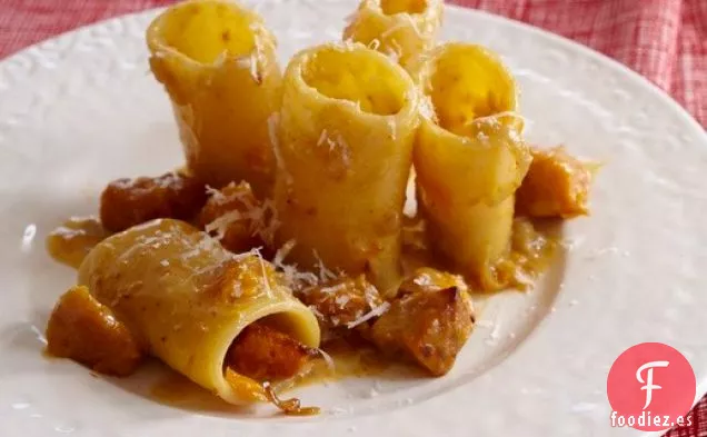 Carbonara De Calabaza Con Paccheri De ' Pasta Modern