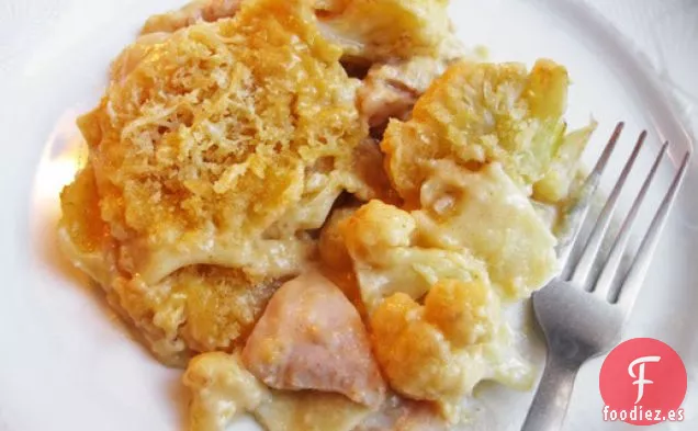 Horneado de Pasta de Pollo con Queso Descuidado