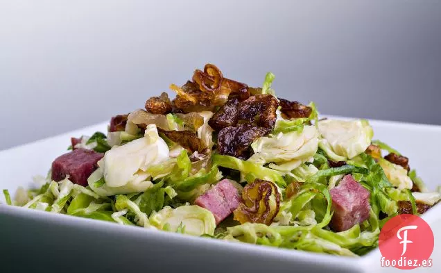 Ensalada De Coles De Bruselas Con Receta De Vinagreta Soppressata