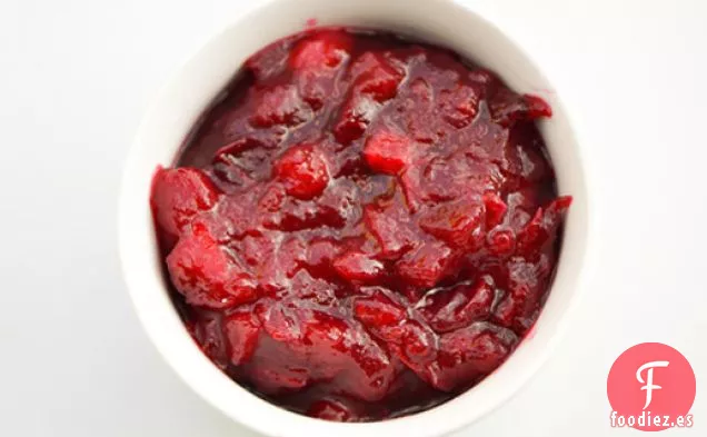 Salsa de Arándanos de Manzana y Naranja