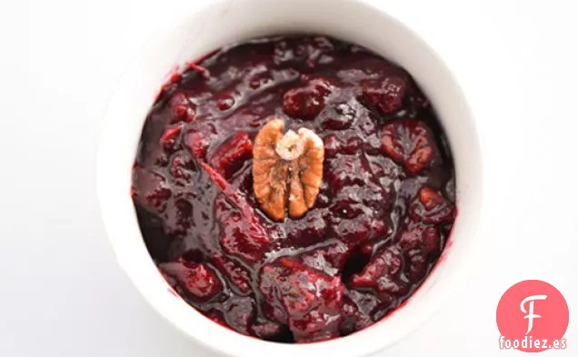 Salsa de Arándanos con Nueces Confitadas