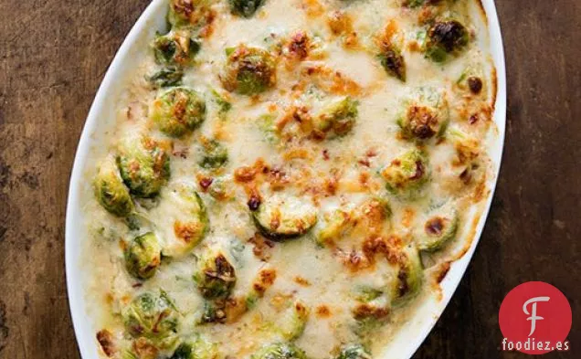 Coles de Bruselas Gratinadas