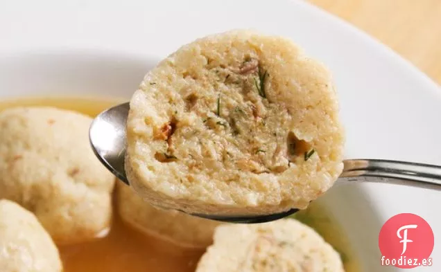 Relleno de Albóndigas de Pollo para Bolas de Matzo Rellenas