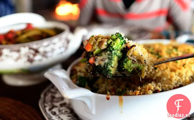 Cazuela de Arroz Salvaje con Brócoli