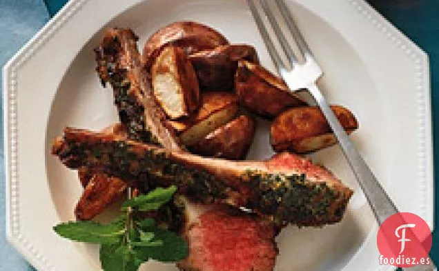 Costillero De Cordero Asado Con Menta