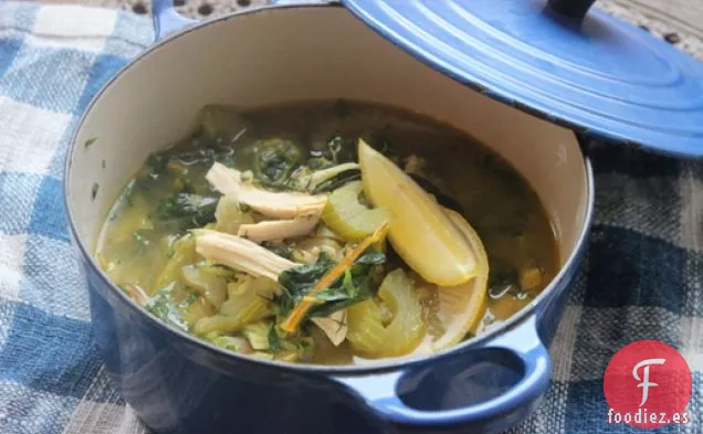Sopa de Pavo de Desintoxicación Preparada para el Futuro