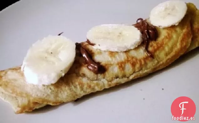 Tortitas de Plátano de Nutella Al Estilo Alemán
