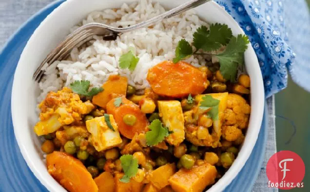 Curry de Verduras Sambar Inspirado en el Sur de la India