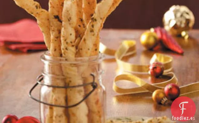 Palitos de Pan con Queso Parmesano y Ajo Italiano