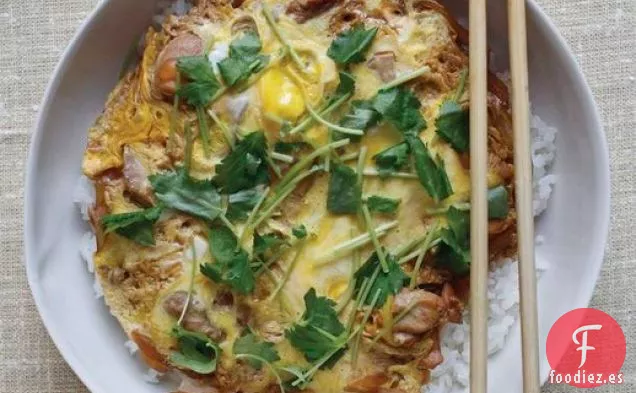 Oyakodon (Tazón de Arroz con Huevo y Pollo) de ' Japanese Soul Cooking