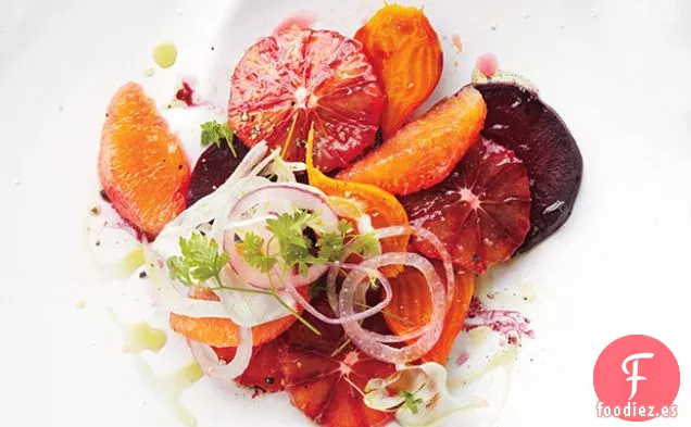 Ensalada de Naranja Sanguina, Remolacha e Hinojo