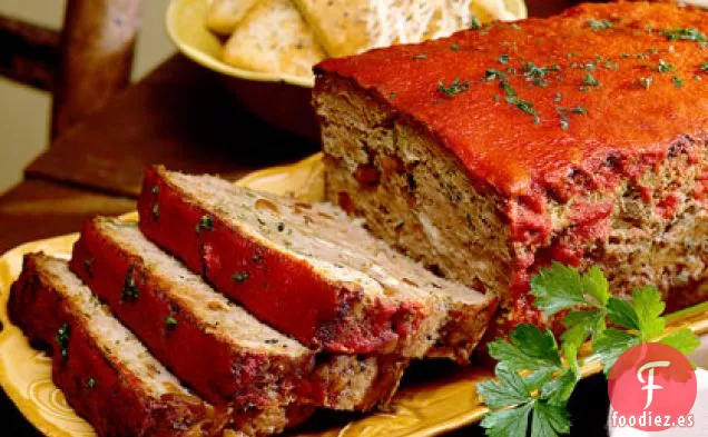 Pan de Carne de Cordero con Queso Feta