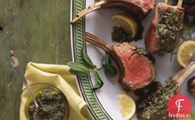 Rack De Cordero Con Menta Y Alcaparras