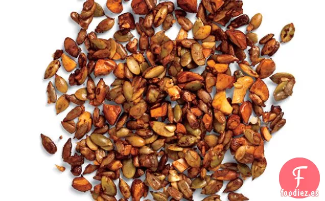 Crujiente de Semillas de Calabaza y Anacardos con Especias