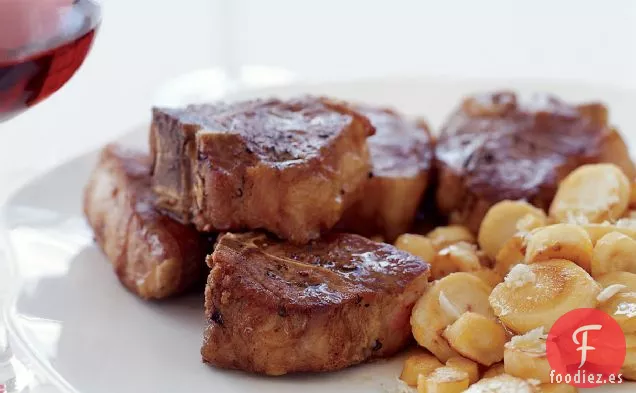 Chuletas de Cordero con Chirivías