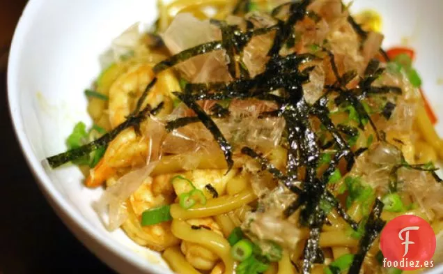 Yaki Udon Con Camarones