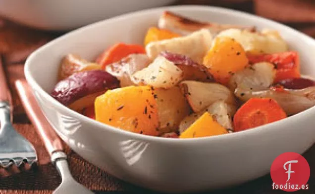 Verduras de Invierno Asadas con Ajo