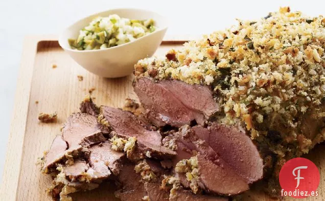 Cordero Con Costra De Mostaza