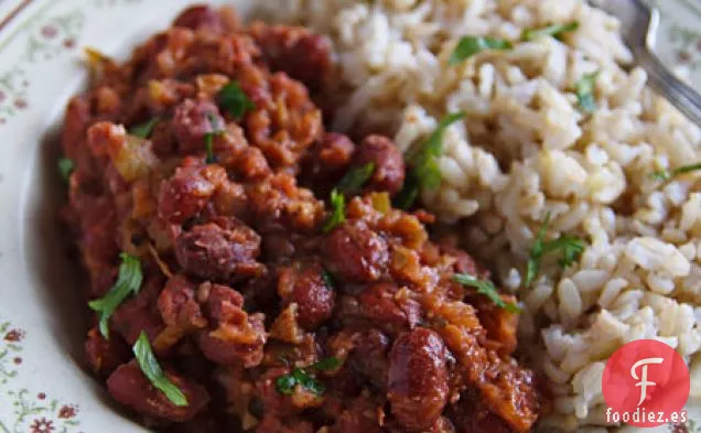 Frijoles Rojos y Arroz Fáciles