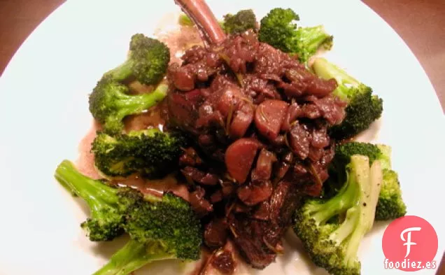 Mangos de Cordero Estofados con Vino Tinto