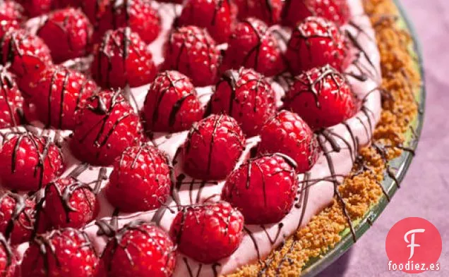 Tarta de Crema de Chocolate y Frambuesa