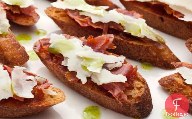 Crostini de Jamón Serrano y Membrillo
