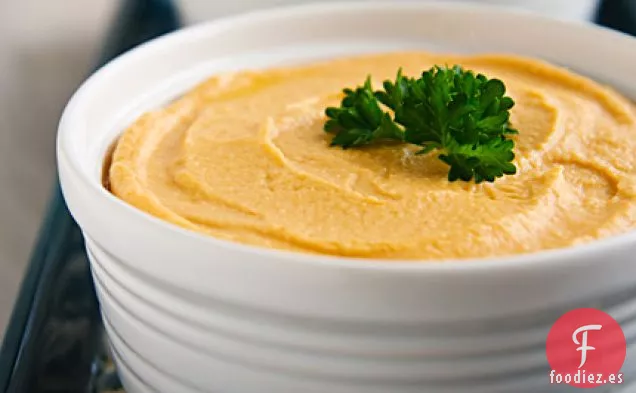 Hummus en la licuadora