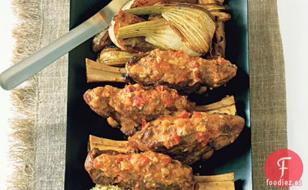 Mangos de Cordero Estofados con Hinojo