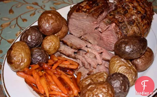 Pierna De Cordero Con orégano Y Limón