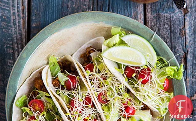 Relleno de Tacos de Arroz con Lentejas y Coliflor