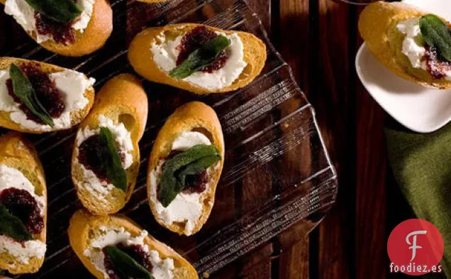 Crostini de Mermelada de Higos y Queso de Cabra