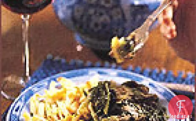 Estofado de Cordero Picante con Lechuga y Cebolletas
