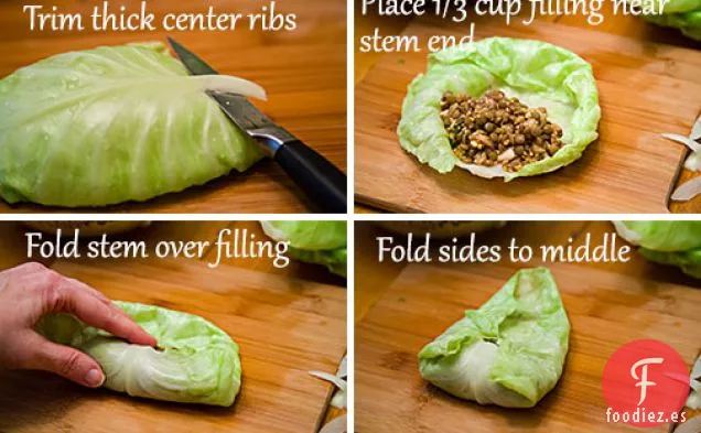 Rollos de Col Veganos