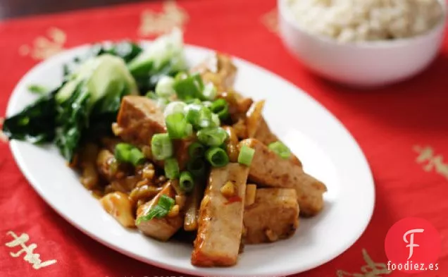 Tofu de Sichuan con Salsa de Ajo