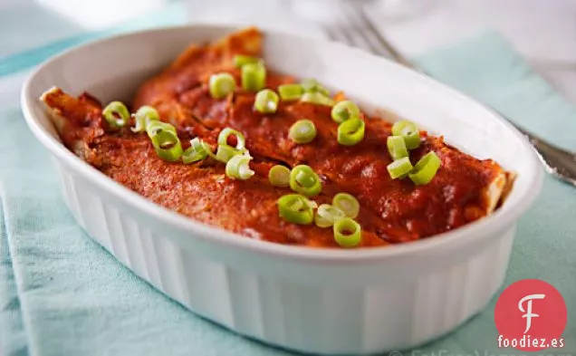 Enchiladas de Frijol Negro y Calabaza de Verano
