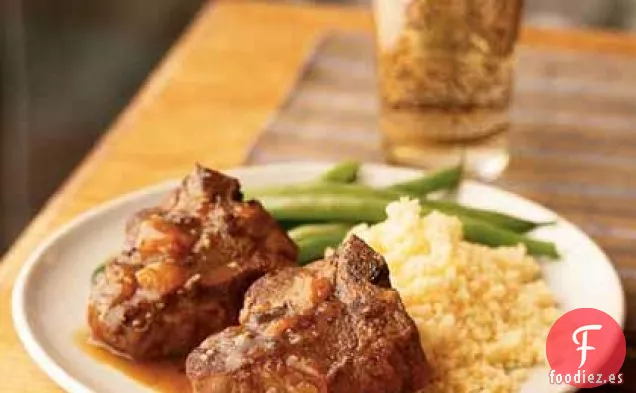 Chuletas de Cordero de Albaricoque