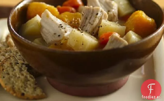 Estofado de Verduras y Cerdo de Cocción Lenta