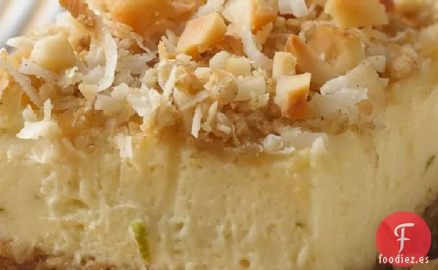 Cuadrados de Postre de Tarta de Queso con Lima