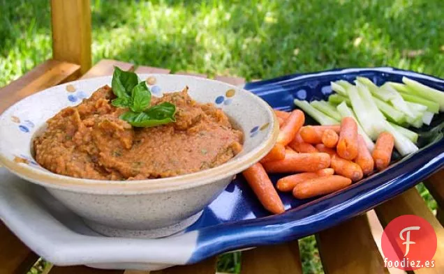 Salsa de Tomate Asado y Frijoles