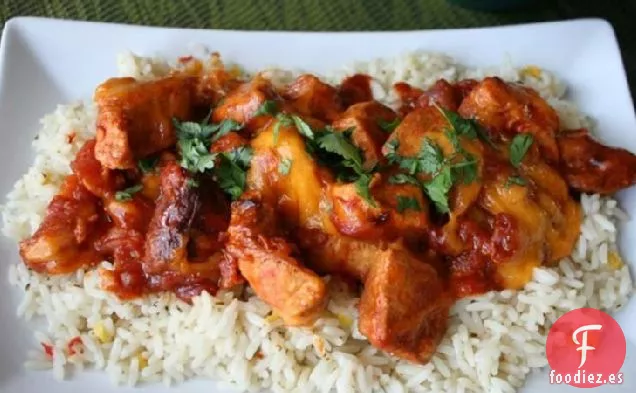 Pollo Mexicano con Queso de Cocción Lenta