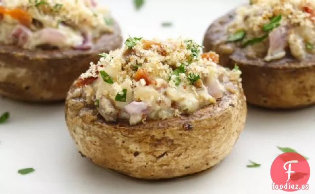 Champiñones Rellenos de Queso y Tocino