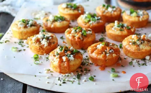 Mini Tartas de Pollo De Búfalo Increíblemente Fáciles