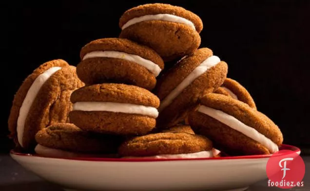 Galletas tipo Sándwich de Jengibre con Relleno de Limón