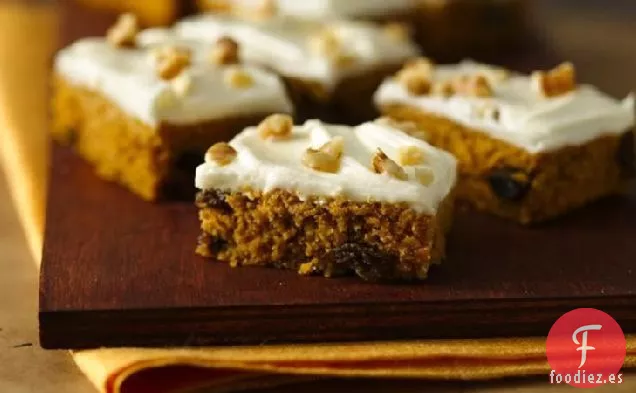 Barras de Especias de Calabaza de Cosecha Sin Gluten