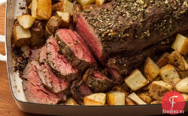 Lomo de Ternera Asado a Base de Hierbas