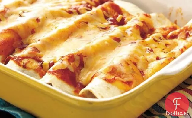 Enchiladas de Espinacas y Carne de Res